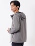 ブルゾン アウター メンズ オールウェザー ストレッチ 撥水 防風 防花粉 フーデッド フルジップ 裏メッシュ