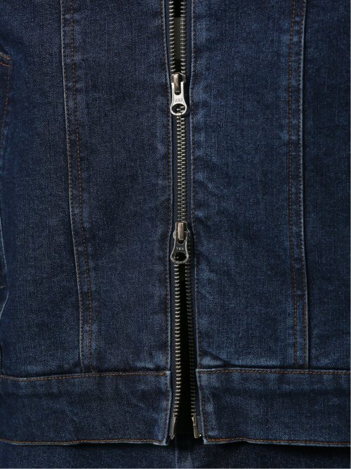 ストレッチ デニム ブルゾン(セットアップ可能)