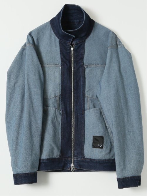 ストレッチ デニム ブルゾン(セットアップ可能)