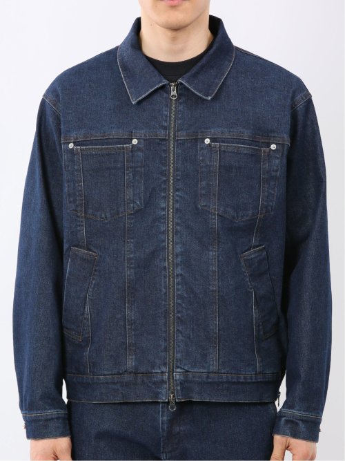 ストレッチ デニム ブルゾン(セットアップ可能)