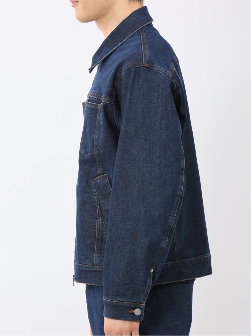 ストレッチ デニム ブルゾン(セットアップ可能)