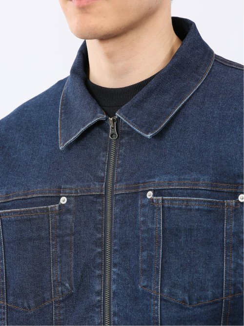 ストレッチ デニム ブルゾン(セットアップ可能)