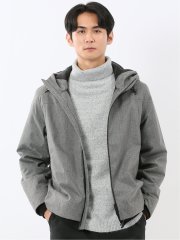 ALL WEATHER TEX ウール調 フーデット中綿ブルゾン