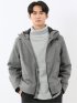 ALL WEATHER TEX ウール調 フーデット中綿ブルゾン
