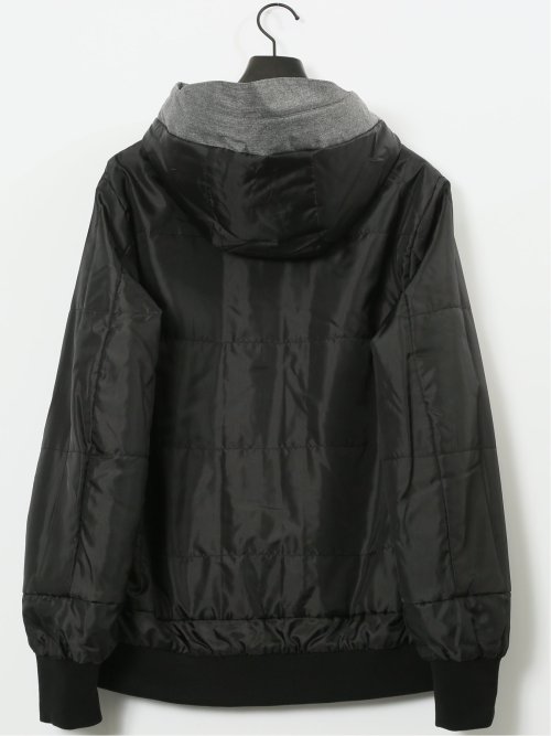 ALL WEATHER TEX ウール調 フーデット中綿ブルゾン