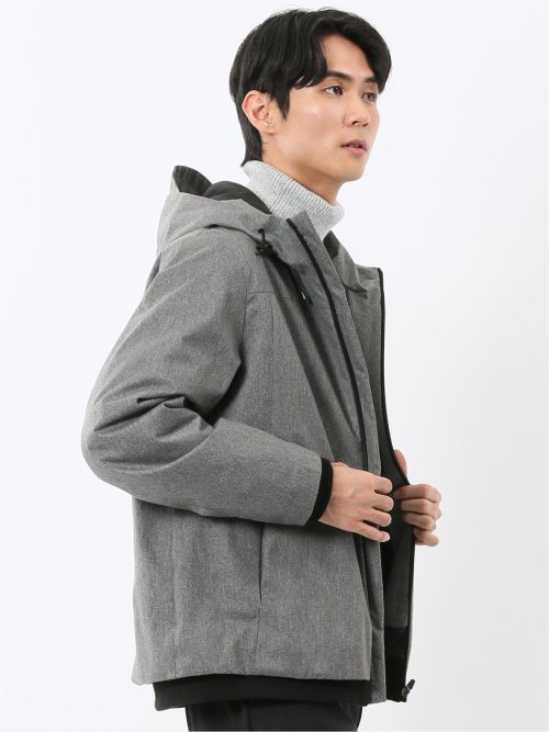 ALL WEATHER TEX ウール調 フーデット中綿ブルゾン