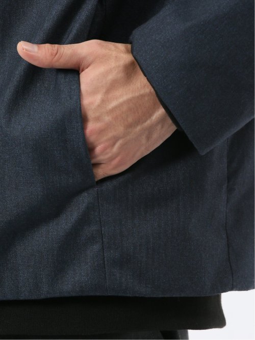 ALL WEATHER TEX ウール調 フーデット中綿ブルゾン