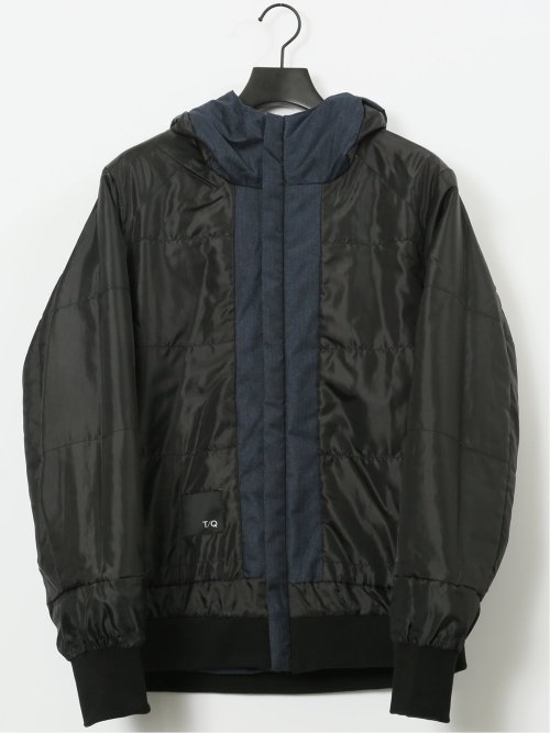 ALL WEATHER TEX ウール調 フーデット中綿ブルゾン