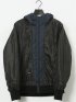 ALL WEATHER TEX ウール調 フーデット中綿ブルゾン