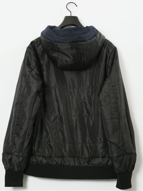 ALL WEATHER TEX ウール調 フーデット中綿ブルゾン