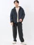 ALL WEATHER TEX ウール調 フーデット中綿ブルゾン