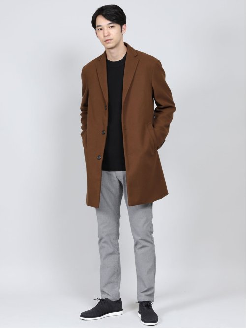 ストレッチメルトン チェスターコート