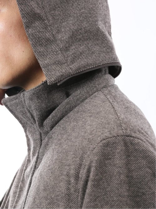 ストレッチメルトン フード脱着 コート