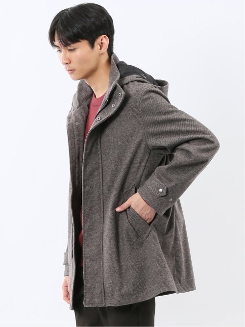 ストレッチメルトン フード脱着 コート