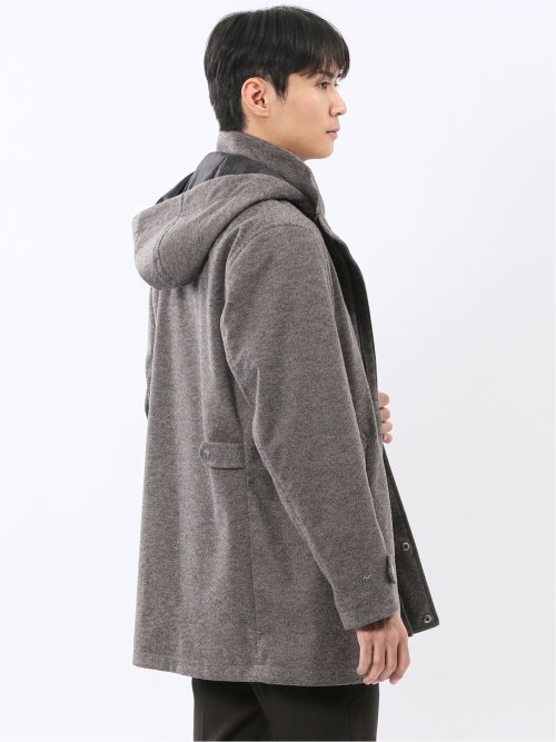 ストレッチメルトン フード脱着 コート