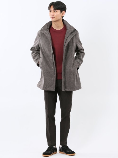 ストレッチメルトン フード脱着 コート