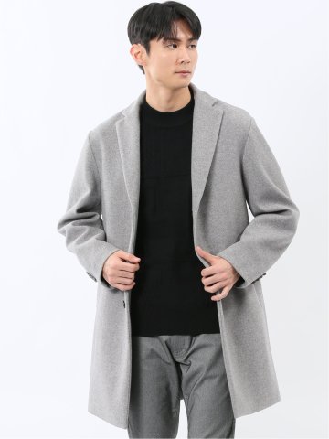 ストレッチメルトン チェスターコート