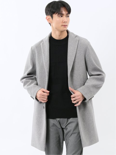 ストレッチメルトン チェスターコート