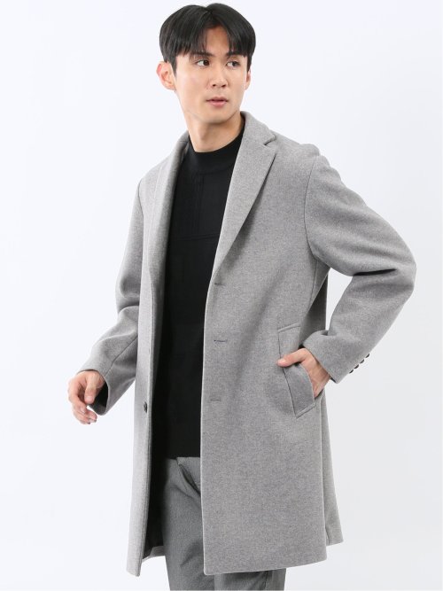 ストレッチメルトン チェスターコート