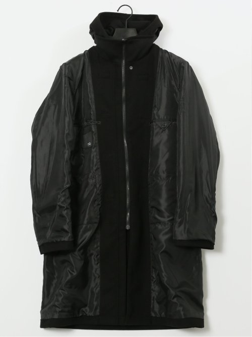 ストレッチメルトン ダッフルコート(M 05黒): アウター/コート | TAKA