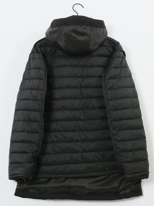 3WAY フード脱着 ライナー付きコート へリンボン