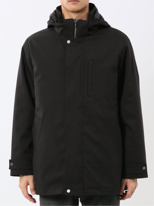 3WAY フード脱着 ライナー付きコート へリンボン