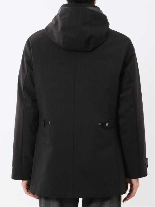 3WAY フード脱着 ライナー付きコート へリンボン