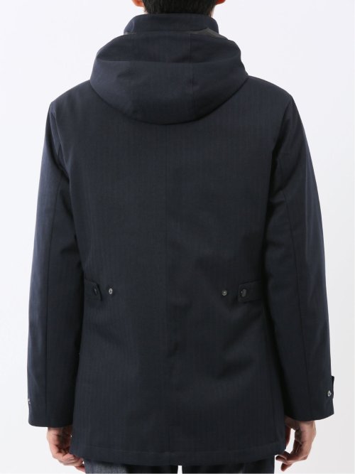 3WAY フード脱着 ライナー付きコート へリンボン