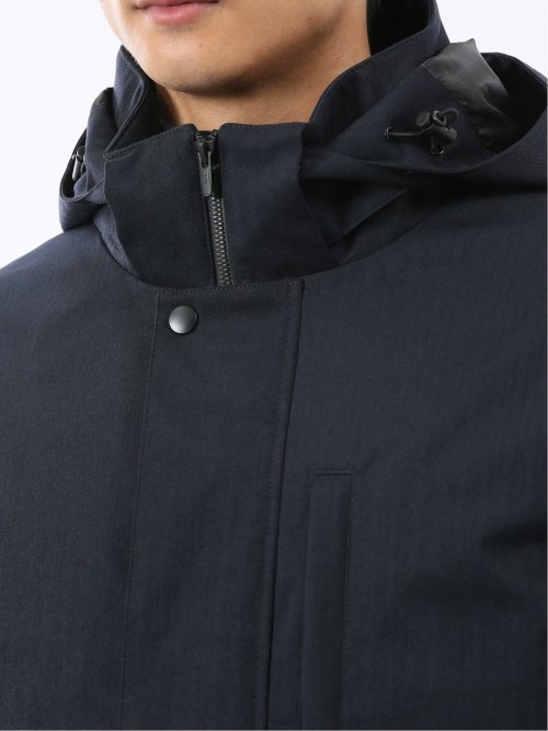 3WAY フード脱着 ライナー付きコート へリンボン