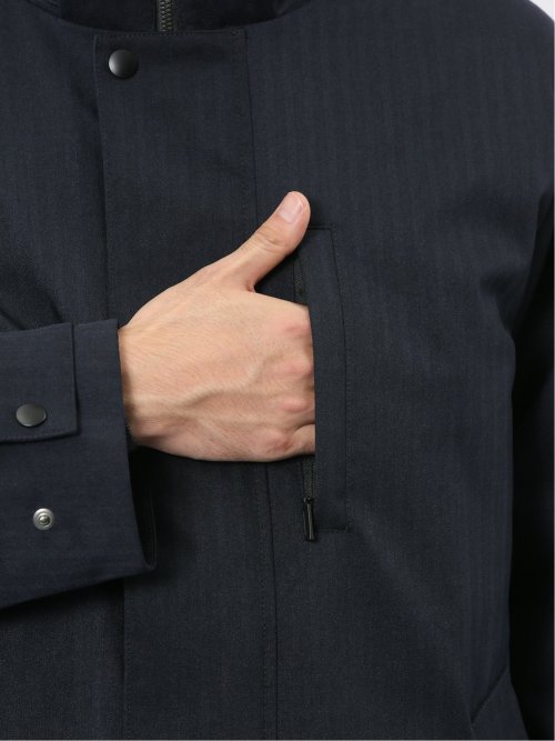 3WAY フード脱着 ライナー付きコート へリンボン