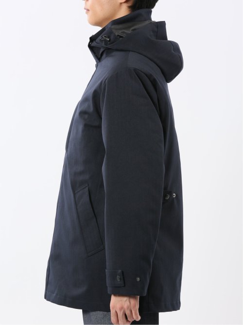 3WAY フード脱着 ライナー付きコート へリンボン