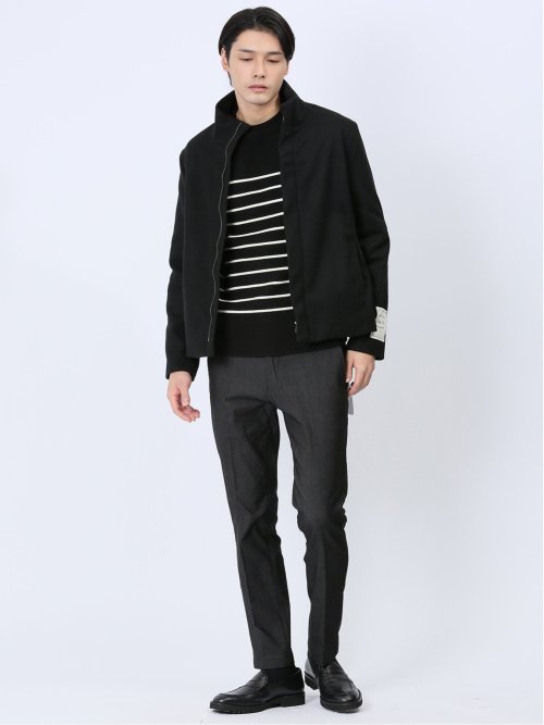 MELT+ON スタンドカラーショートコート