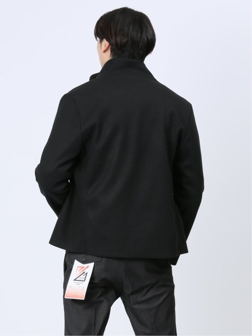 MELT+ON スタンドカラーショートコート