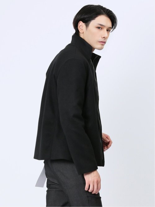 MELT+ON スタンドカラーショートコート