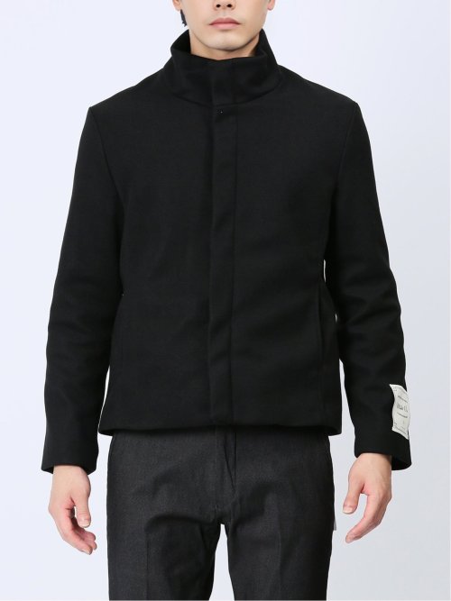 MELT+ON スタンドカラーショートコート