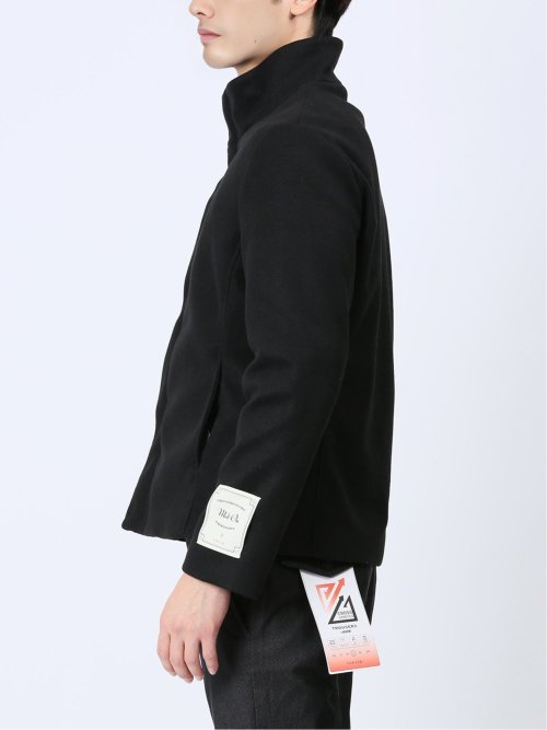 MELT+ON スタンドカラーショートコート