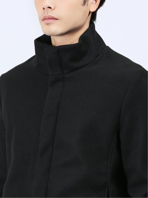 MELT+ON スタンドカラーショートコート