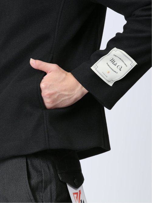 MELT+ON スタンドカラーショートコート