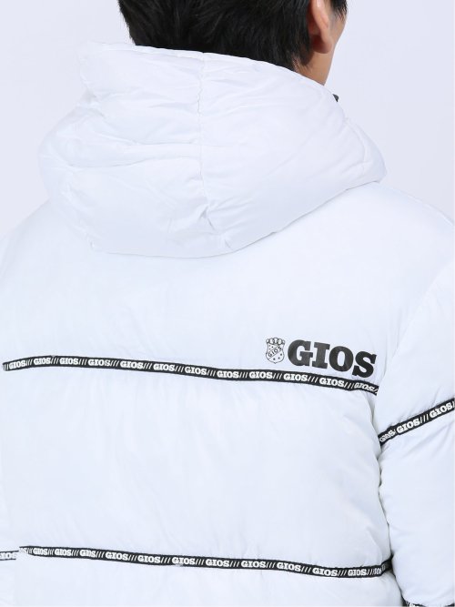 【WEB限定】ジオス/GIOS テープ使い 中綿フードブルゾン