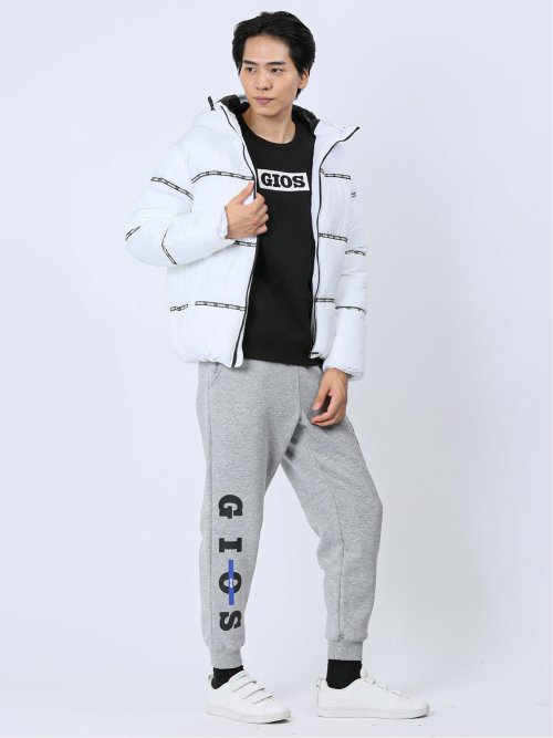 【WEB限定】ジオス/GIOS テープ使い 中綿フードブルゾン