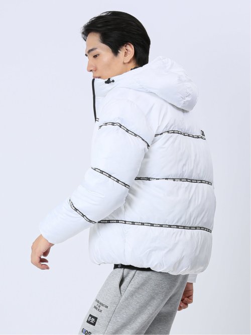 【WEB限定】ジオス/GIOS テープ使い 中綿フードブルゾン