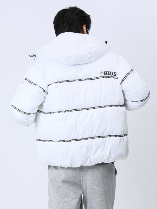 【WEB限定】ジオス/GIOS テープ使い 中綿フードブルゾン