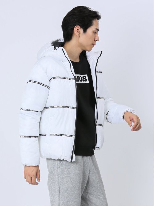 【WEB限定】ジオス/GIOS テープ使い 中綿フードブルゾン