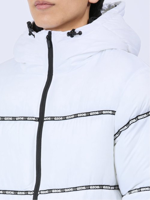 【WEB限定】ジオス/GIOS テープ使い 中綿フードブルゾン