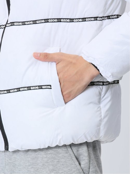 【WEB限定】ジオス/GIOS テープ使い 中綿フードブルゾン