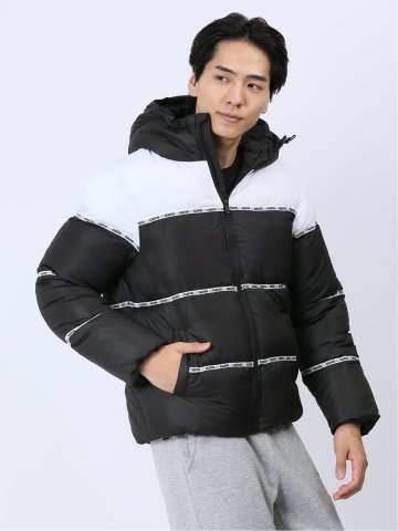 【WEB限定】ジオス/GIOS テープ使い 中綿フードブルゾン