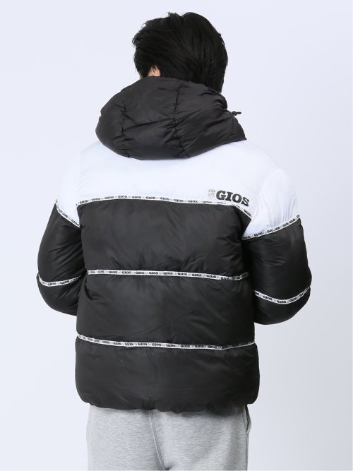 【WEB限定】ジオス/GIOS テープ使い 中綿フードブルゾン