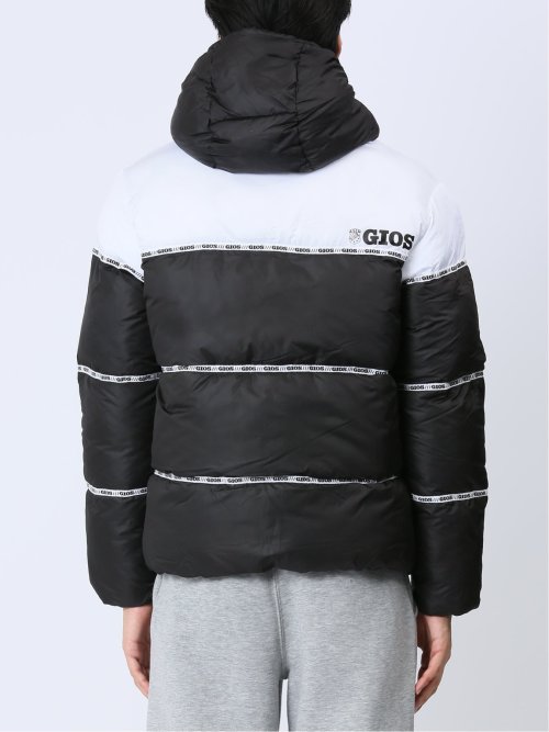 【WEB限定】ジオス/GIOS テープ使い 中綿フードブルゾン