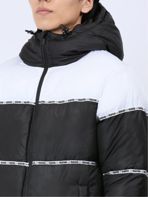 【WEB限定】ジオス/GIOS テープ使い 中綿フードブルゾン