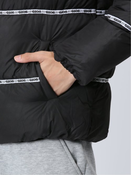 【WEB限定】ジオス/GIOS テープ使い 中綿フードブルゾン